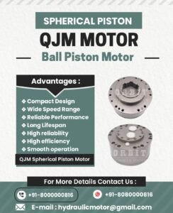 QJM Spherical Piston Hydraulic Motor Manufacturer in Ahmedabad Mumbai Pune Chennai Bangalore Hyderabad Delhi Nashik Kolkata Nagpur Coimbatore India