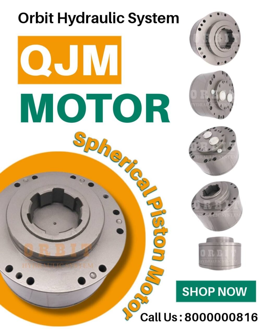 QJM Spherical Piston Hydraulic Motor Manufacturer in Ahmedabad Mumbai Pune Chennai Bangalore Hyderabad Delhi Nashik Kolkata Nagpur Coimbatore India